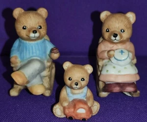 Vintage Homco Miniature Bears Lot Of 3 **As-is Read** - Picture 1 of 14