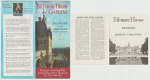 1950s Biltmore House & Gardens Brochure LOT Asheville NC Advertising Brochure - Picture 1 of 9