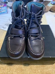Excellent Condition! Polo Ralph Lauren Chocolate Ranger Hi II Boot Boys 1 1/2 - Picture 1 of 6
