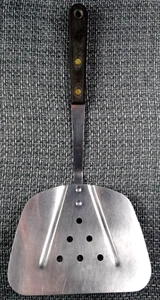 Vintage Robinson Messer Co breiter Spachtel Flipper Klappe Wagenheber Wender Holzgriff 12" - Bild 1 von 9