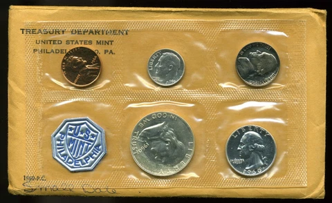 1960 Small Date U.S. Mint Silver Proof Set Cover
