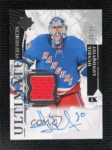 2017 Ultimate Collection Signature Performers Jersey /25 Henrik Lundqvist Auto