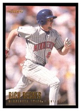 1996 Fleer #163 RICH BECKER Minnesota Twins ~D9PP