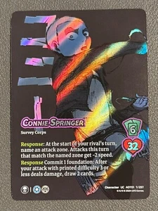 Connie Springer RARE FOIL Universus Attack on Titan Battle for Humanity AOT01 #7 - Picture 1 of 2