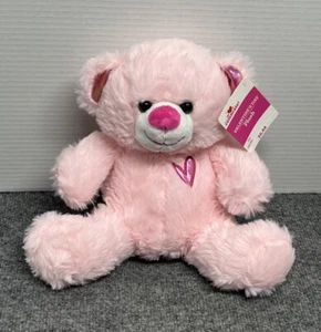 Hallmark Valentine's 9" Plush Teddy Bear Pink Stuffed Animal Walmart Exclusive - Picture 1 of 3