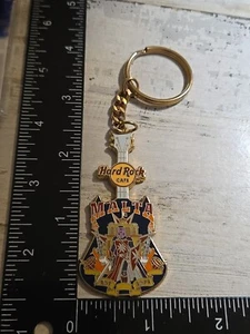 HARD ROCK CAFE MALTA GUITAR KEYCHAIN 1971 N8 - Picture 1 of 2
