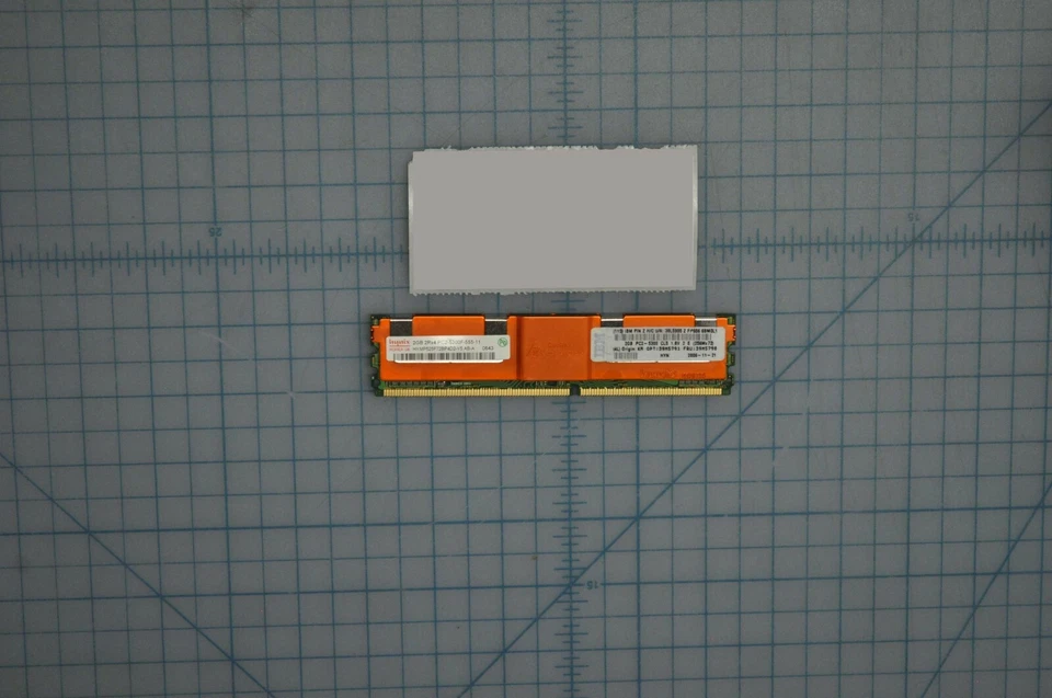 IBM Memory Power low 2GB Dual rank PC2-5300 DDR2-667MHz Buffered DIMM 46C7422 - Image 1 of 2