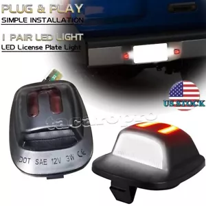 LED License Plate Light Tail Lamp For 1998-2004 Nissan Frontier 1994-2004 Xterra - Foto 1 di 14
