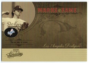 2005 Absolute Memorabilia Marks of Fame MF-17 Don Sutton 071/150 Dodgers