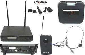 PROEL RMW1000H MICROFONO PROFESSIONALE AD ARCHETTO HEADSET WIRELESS UHF NUOVO - Foto 1 di 7