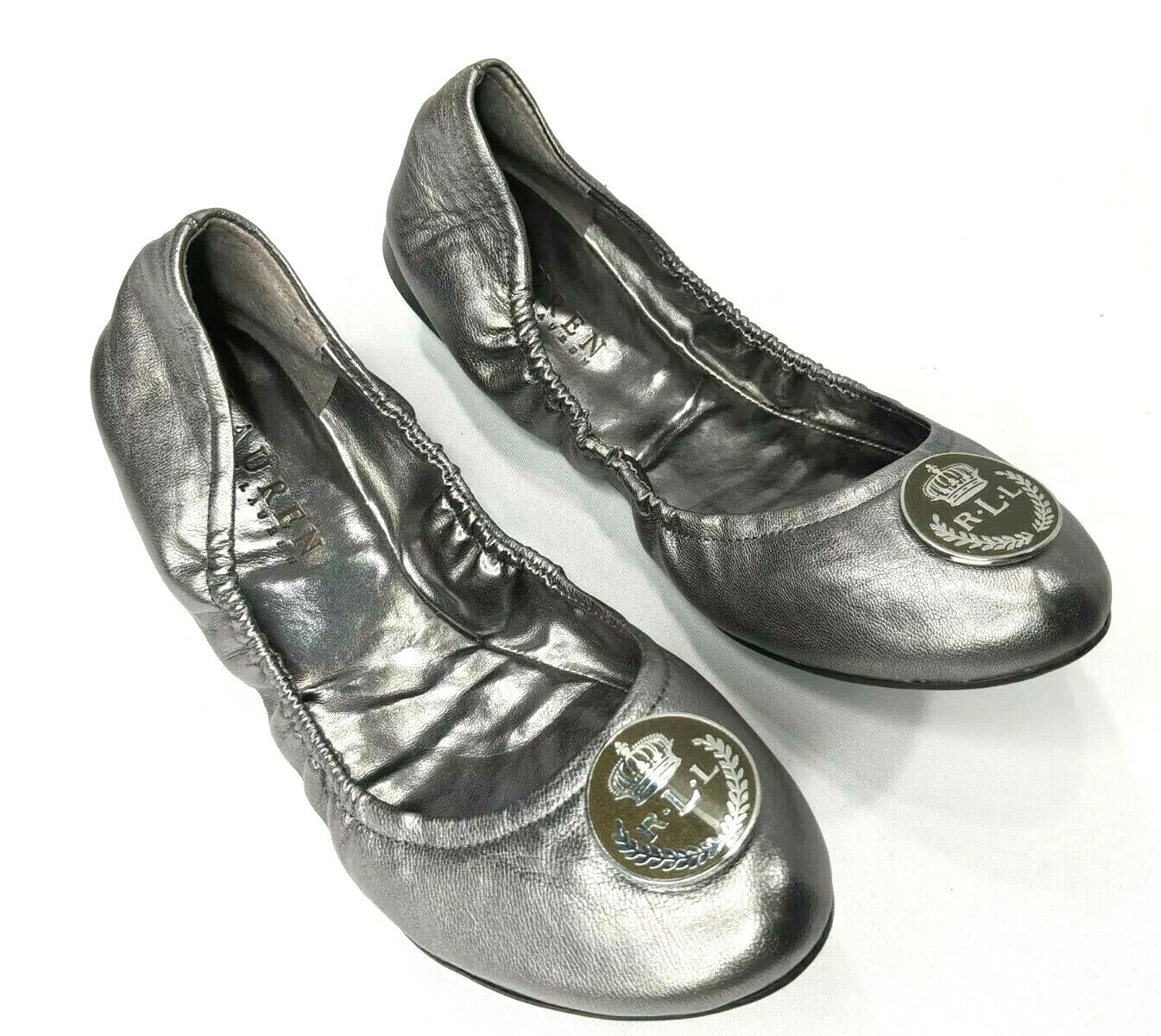 Ralph Lauren Averie Silver Leather 