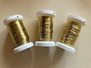 Messingdraht, Stärke in 3 Stärken,  (Schmuckdraht, Golddraht) - Bild 1 von 4