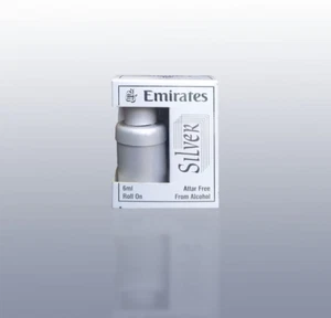 Emirates silver Unisex long Lasting Floral Attar 6ml - Picture 1 of 4