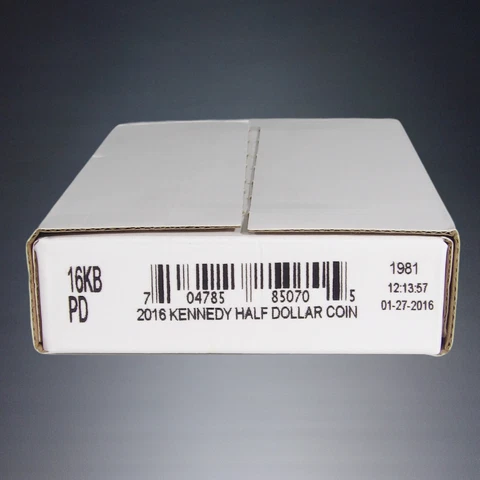 US MINT 2016 P+D JOHN KENNEDY 50 CENT HALF DOLLAR COIN ROLLS INORIGINAL BOX 16KB Cover