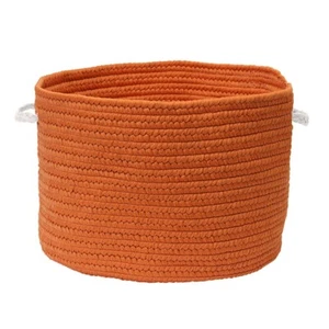 Colonial Mills Colorful Braided Toy Basket 20"x20"x12", Paprika - C073A020X012 - Picture 1 of 1