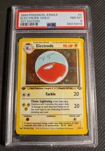 Pokémon Electrode 2/64 Jungle 1st Edition Holo Rare PSA 8 NM-MT! - Picture 1 of 4
