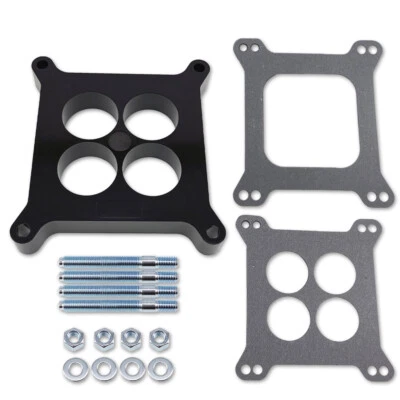 1" Ported Phenolic Carburetor Spacer Fits Holley Carb Chevy 4BBL SBC BBC - Image 1 of 4