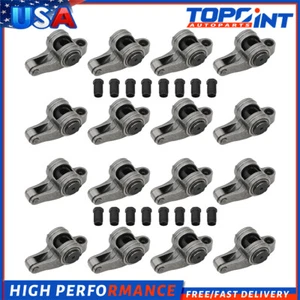For Big Block Chevy 1.7 Ratio 7/16" Stainless Steel Roller Rocker Arms BBC 454 - Picture 1 of 19