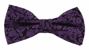 Jacquard Floral Silk Bow Tie - Picture 1 of 8
