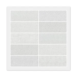 Lot of 10 Fat Quarters, WHITE on WHITE TONAL, 100% Quilting Cotton Fabric Bundle - Picture 1 of 9