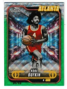 KOBE BUFKIN 2024-25 TOPPS CHROME GREEN WAVE REFRACTOR #/65. RARE - Picture 1 of 1