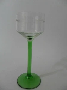 Vidrio antiguo Art Nouveau copa de vino copa de vino pieza de coleccionista rara - Imagen 1 de 3
