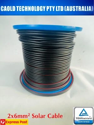 6mm TWIN Core Solar Power DC Cable PV1-F IEC62930 Buy Per 20 Meters Free Express - image 1 of 2