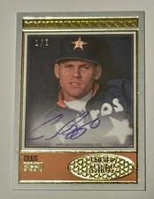 2018 Topps Brooklyn Collection Craig Biggio AUTO Autograph 1/1 MINT!