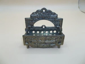 Art Nouveau Vintage Brass Business Card Holder - Picture 1 of 6