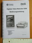 Bedienungsanleitung für digitalen Videorekorder X200 Davis Daten u. Videosysteme