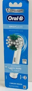 Oral-B - Daily Clean Replacement Brush Heads 3-pack - Picture 1 of 2
