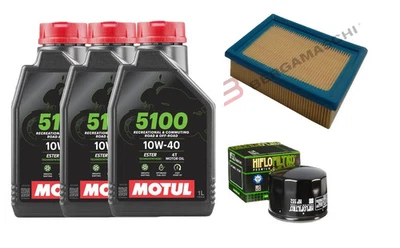 INSPEKTION MOTORRAD GUZZI CALIFORNIA 1982/1993 MOTUL 5100 10W40 LUFTFILTER HIFLO - Bild 1 von 4