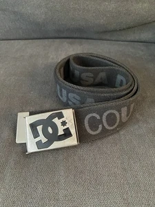 DC Shoes Belt Buckle Y2K Vintage Size 48” Black - Picture 1 of 6