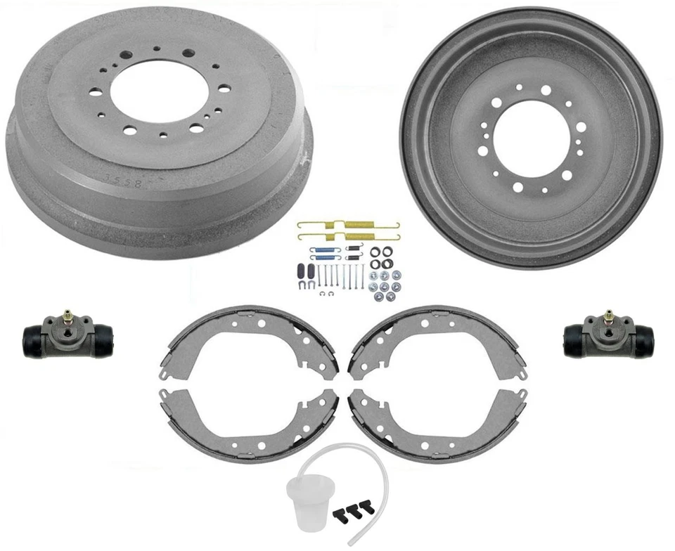 For 1995 96 2003 Toyota Tacoma 4 Wheel Drive 6 Stud Brake Drums Shoes & Springs - Image 1 of 4