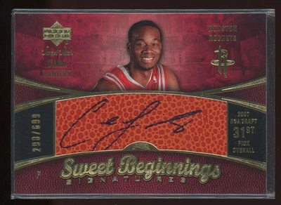 Carl Landry 2007-08 Upper Deck Sweet Shot RC Auto /699 #111 Houston Rockets - Image 1 of 2