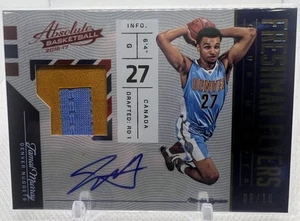 💥JAMAL MURRAY AUTO/JERSEY ROOKIE💥2016 PANINI ABSOLUTE PLAYER WORN💥LE #/10🔥🔥 - Picture 1 of 7