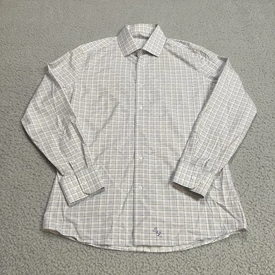 State Liberty Shirt Mens Large White Purple Dress Performance Button Down Office - Image 1 of 4