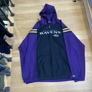 Baltimore Ravens Full Zip Sweatshirt Size XL NFL Team Apparel Reebok - Picture 1 of 4