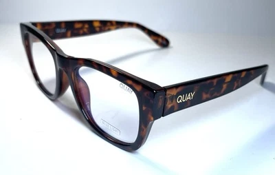 NUEVO QUAY Marrón Tortuga Base Táctil Monturas de Luz Azul Gafas de Sol + Estuche Foto 1 de 4