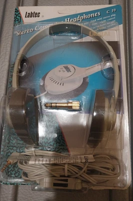 Labtec C 10 Stereo Computer Headphones NIP 1996  new/other - Image 1 of 4