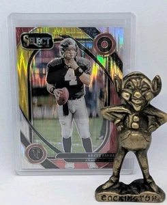 2024 Panini Select - Club Level Brett Favre #211 Red & Yellow Shock Prizm - Picture 1 of 3