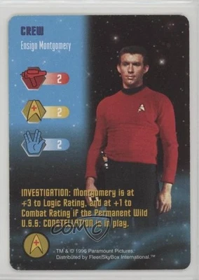 Star Trek 1996 - El juego de cartas Crew Ensign Montgomery Foto 1 de 2