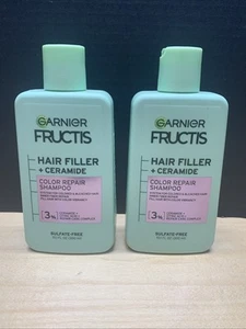 (2) x GARNIER Fructis Hair Filler + ceramide Color Repair Shampoo, FREE SHIPPING - Picture 1 of 2