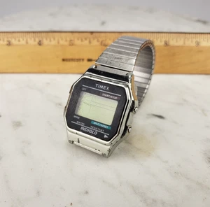 Timex 555 Herrenuhr M3 2004 34MM 7" Stretchband Digital R15 - For Parts - Bild 1 von 14