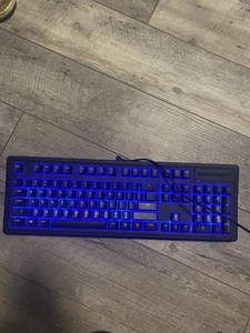 Steelseries Apex 100 Gaming Keyboard Tactile And Silent Blue LED Backlit - Picture 1 of 5