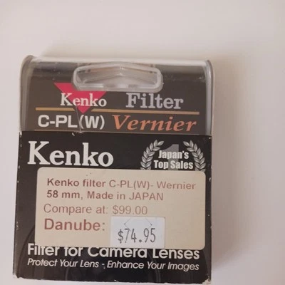 Kenco Filter C-PL(W) Vernier 58 mm, made in Japan - Image 1 of 4