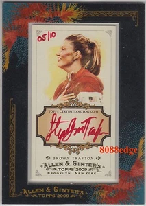 2009 ALLEN & GINTER RED AUTO: STEPHANIE BROWN TRAFTON #3/10 AUTOGRAPH OLYMPIC - Picture 1 of 3