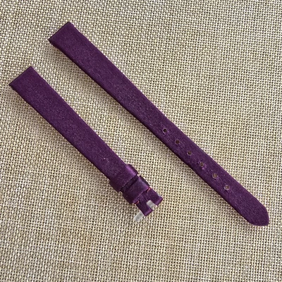 NUEVO Van Cleef & Arpels Dijes Mini 10.5/8 Berenjena, Púrpura Satinado Correa de Reloj VCA Foto 1 de 2