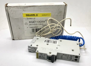 SQUARE D KQE110C03 10Amp Type C 30mA RCBO Circuit Breaker C10 KQE KQ - Picture 1 of 5