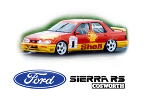 1:10 RC Clear Lexan body Ford Sierra Sapphire with Shell livery - Picture 1 of 8